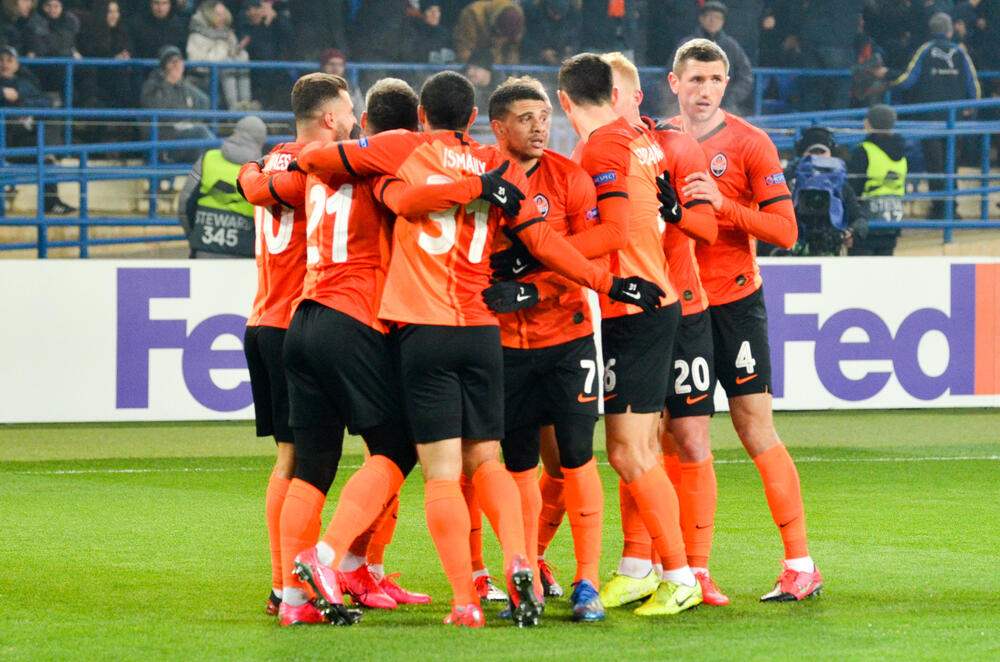 I giocatori dello Shakhtar Donetsk